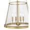 Z-Lite Prescott 4 Light Pendant, Rubbed Brass & Clear 341P18-RB - alternate 6
